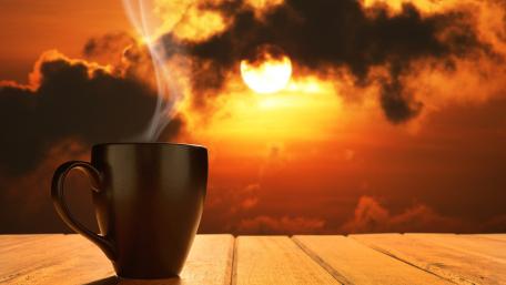 Sunrise Serenity with Morning Brew wallpaper