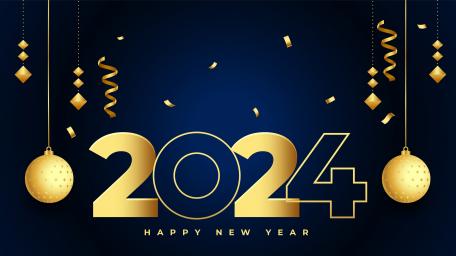 Festive 2024 New Year Celebration Wallpaper wallpaper