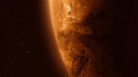 Mystical Martian Sunrise wallpaper