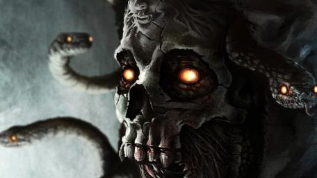 Eerie Serpent-Eyed Entity wallpaper