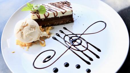 Chocolate Bliss Elegance on a Plate wallpaper