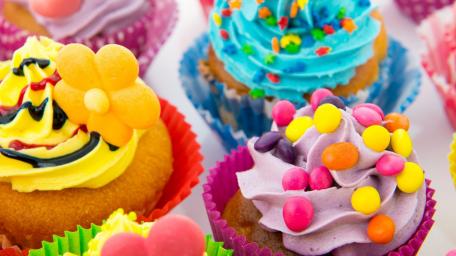 Colorful Cupcake Delight for Dessert Lovers wallpaper
