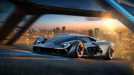 Futuristic Elegance of the Lamborghini Terzo Millennio wallpaper