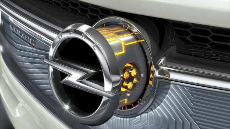 Sleek Design of Opel Astra OPC Front Emblem wallpaper
