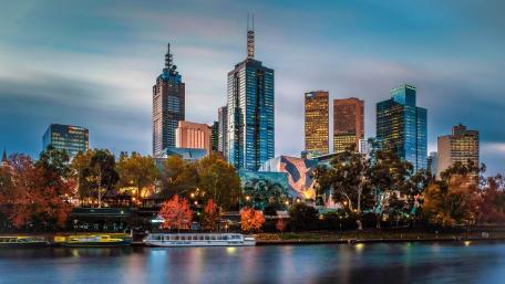 The Yarra River in Melbourne wallpaper