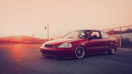 Sunset Ride Elegance wallpaper
