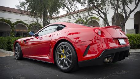 Red Ferrari 599 GTO Sports Car wallpaper