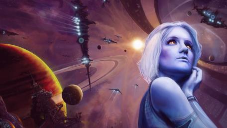 Galactic Dreamer Amidst Cosmos wallpaper