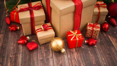 Festive Gifts and Ornaments wallpaper