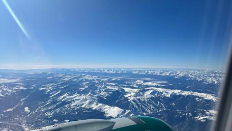 Majestic Snow-Capped Mountains Above the Clouds wallpaper