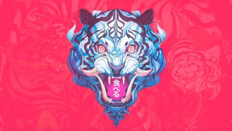 Vibrant Byakko wallpaper