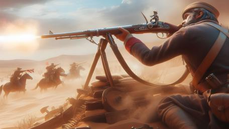 Lone Musket Man wallpaper