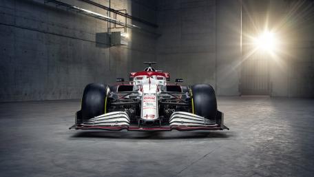 Sleek Racing Machine On Display wallpaper