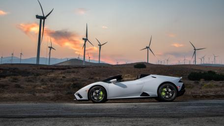 Lamborghini Huracan EVO RWD Spyder at Dusk wallpaper