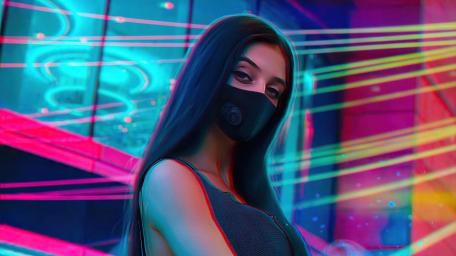 Futuristic Neon Dreamscape wallpaper