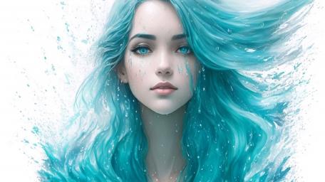 Ethereal Aqua Essence wallpaper