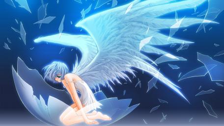 Serenity of the Lunar Angel wallpaper