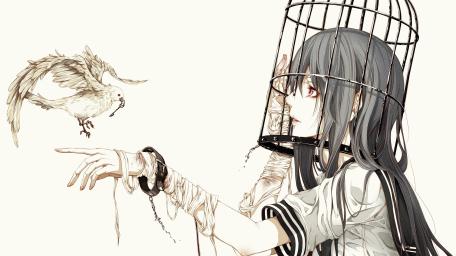 Caged Mind Yearning for Freedom wallpaper