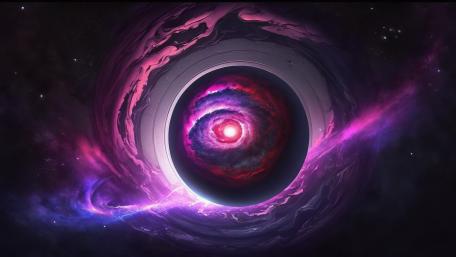 Celestial Vortex in Purple Majesty wallpaper