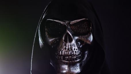 Mysterious Skull in Shadows wallpaper
