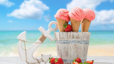 Summer Treats by the Shore wallpaper