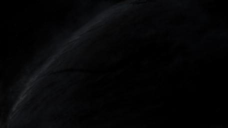 Mysterious Dark Planet Adrift in Space wallpaper