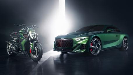 Ducati Diavel and Bentley wallpaper