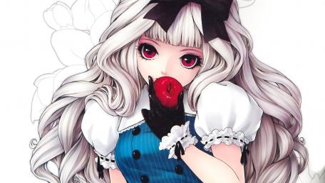 Mysterious Maiden with a Forbidden Fruit wallpaper