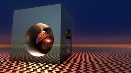 Surreal Geometric Mirage wallpaper