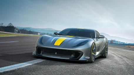 Sleek Ferrari 812 Supercar Dominating the Track wallpaper
