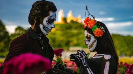 Day of the Dead Romance wallpaper