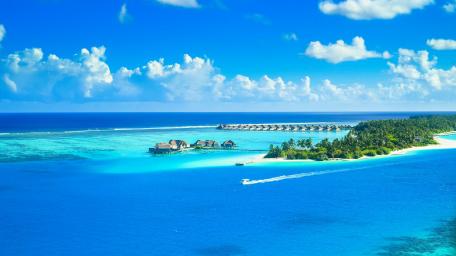 Tropical Paradise Overwater Bungalows wallpaper