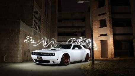 Dodge Challenger Nighttime Elegance wallpaper