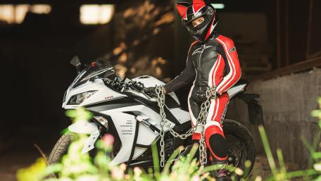Bold Adventure on Two Wheels wallpaper