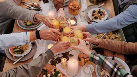 Cheers to Togetherness and Joyful Moments wallpaper