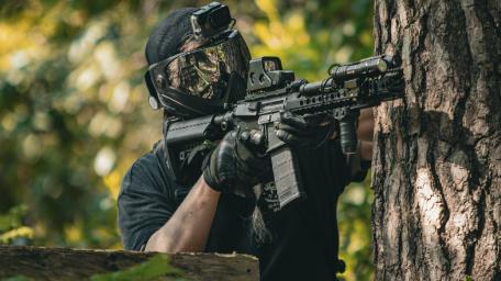 Air Soft Battle bb guns wallpaper