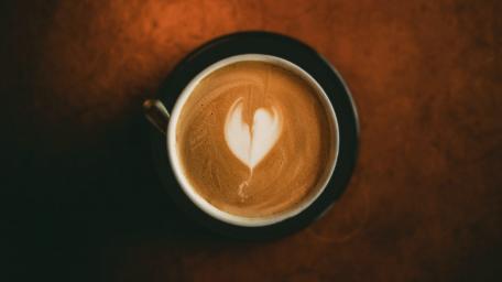 Warm Heart in Every Sip of Coffee wallpaper