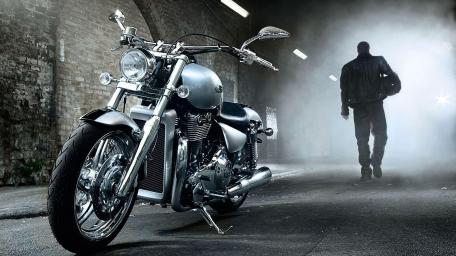 Mystery Rider in the Urban Shadows wallpaper
