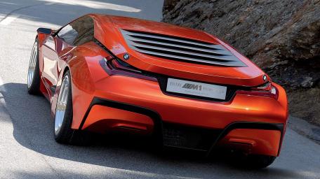 Sleek BMW M1 Hommage in Striking Orange Finish wallpaper