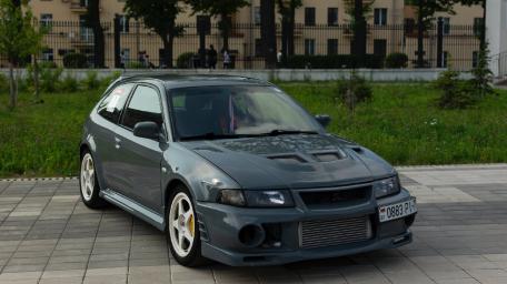 Stylish Gray Hatchback Car Wallpaper wallpaper