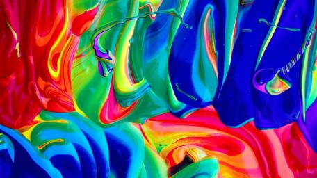 Vibrant Swirls of Colorful Abstract Art wallpaper