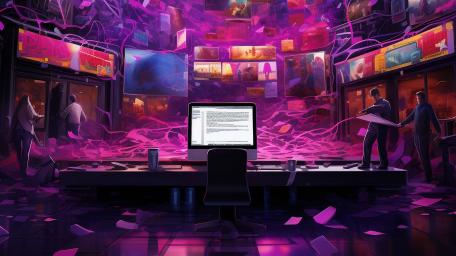 Vibrant Creative Workspace Fantasy wallpaper