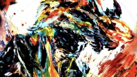 Vibrant Abstract Expression of Energy and Movement wallpaper