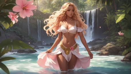 Enchanted Jungle Beauty wallpaper