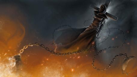 Mystic Warrior Breaking Free wallpaper
