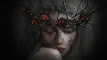 Dark Roses Crown wallpaper