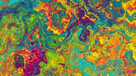 Vibrant Psychedelic Swirls wallpaper