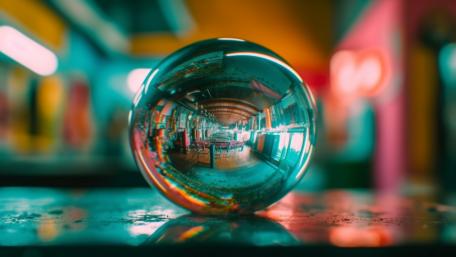 Crystal View of Urban Passage wallpaper