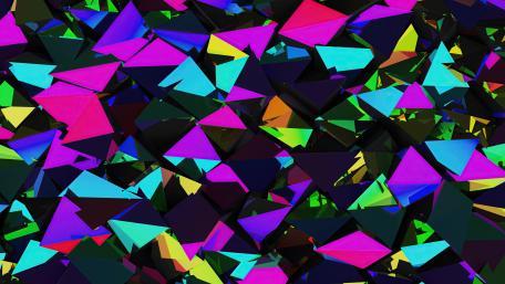Vibrant Geometric Abstraction wallpaper