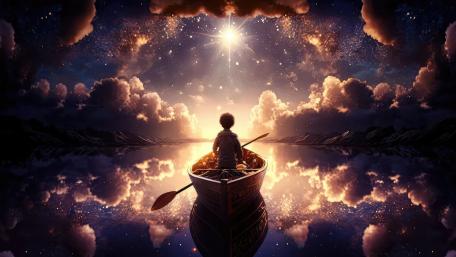 Starry Sky Reflections wallpaper
